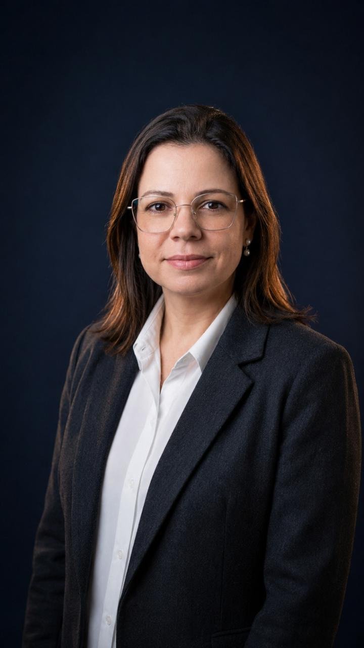 Retrato de Renata C. Galhardo Caserta, advogada do escritório